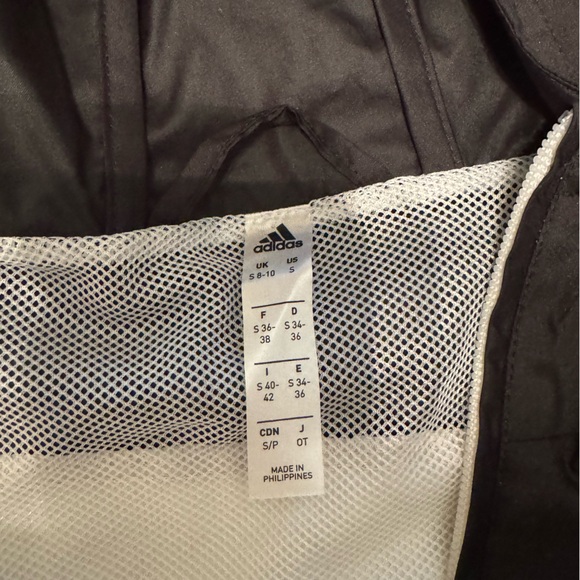 Adidas Women’s Black/White Windbreaker, Size Small - Picture 5 of 7